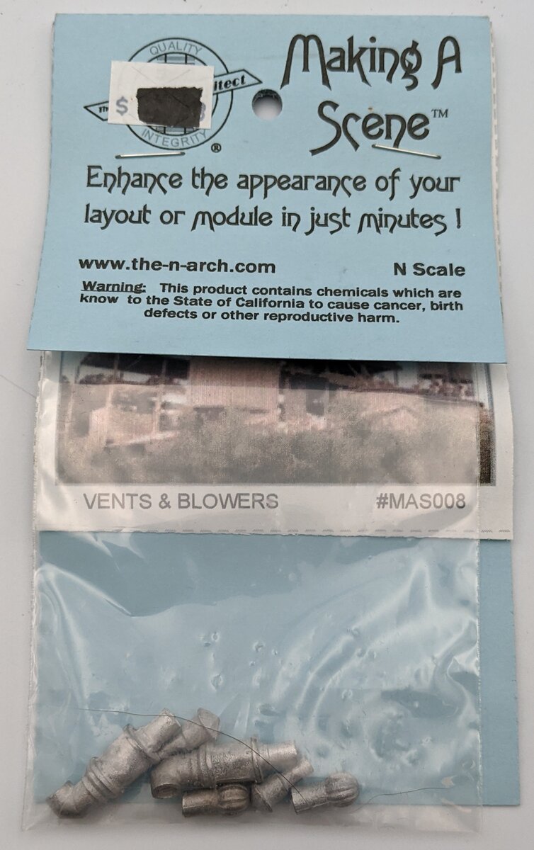 The N Scale Architect MAS008 N Vents & Blowers