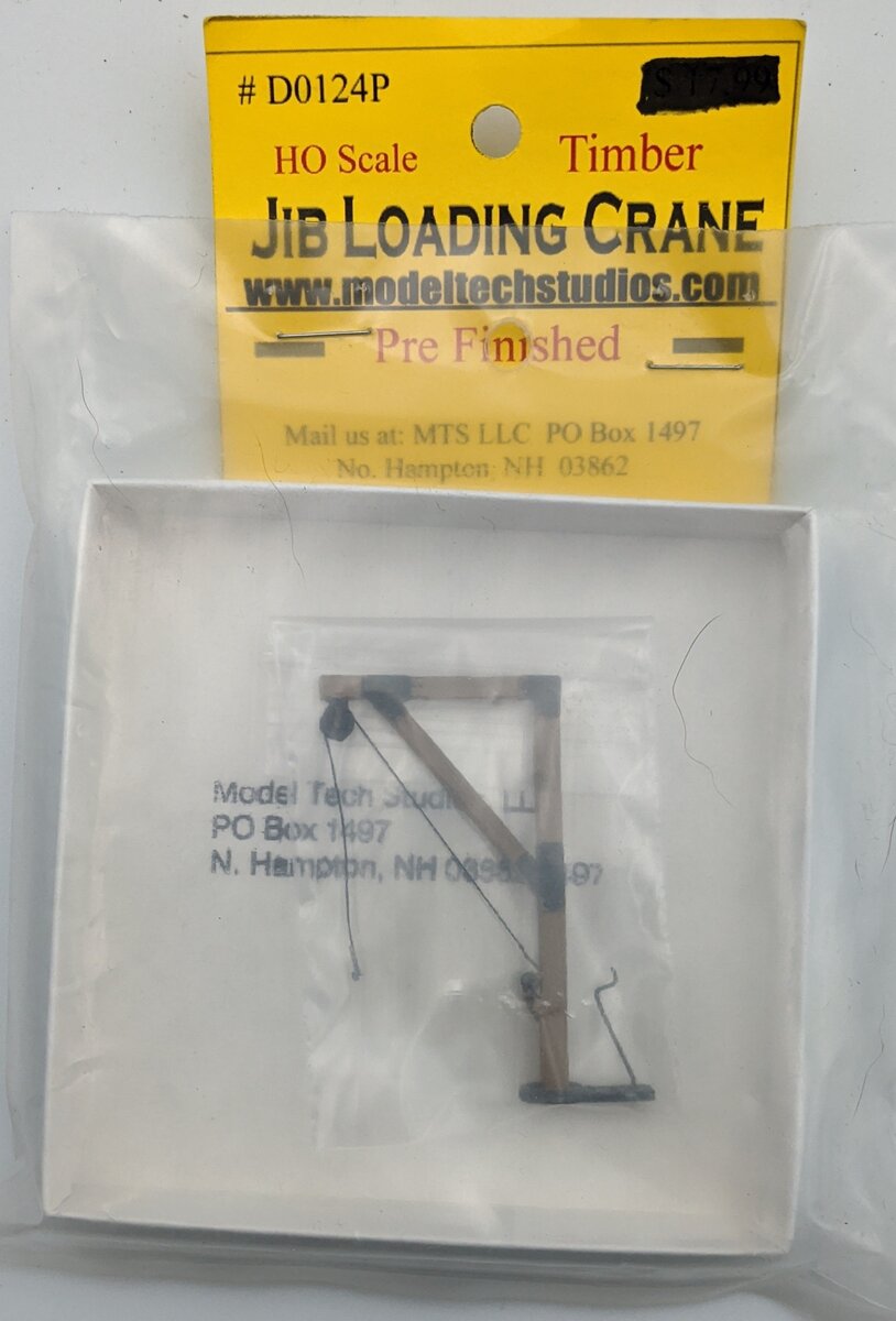 Model Tech Studios D0124P HO JIB Loading Crane Pre Finished