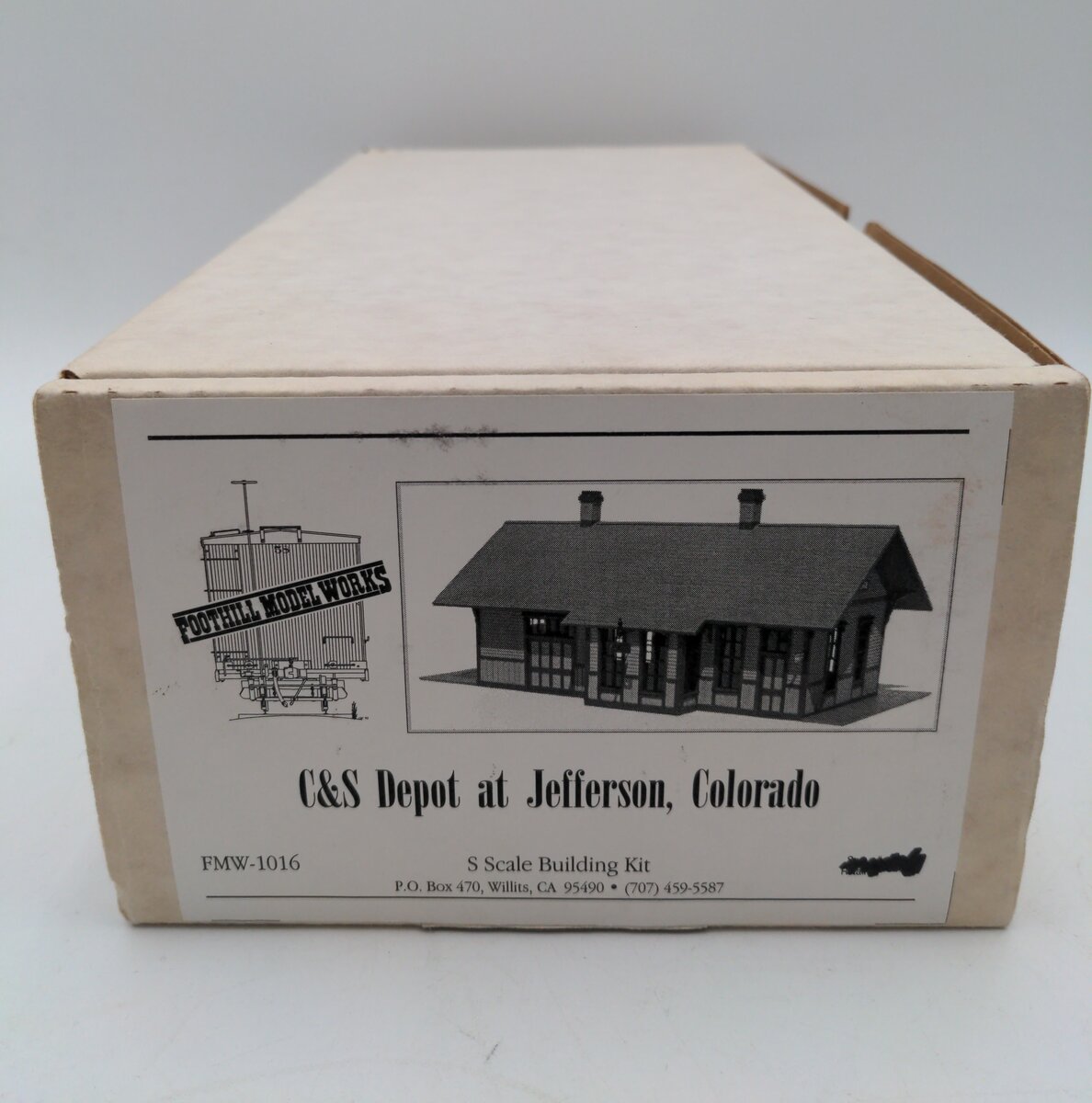 Foothill Model Works FMW-1016 S Scale C&S Depot At Jefferson, Colorado