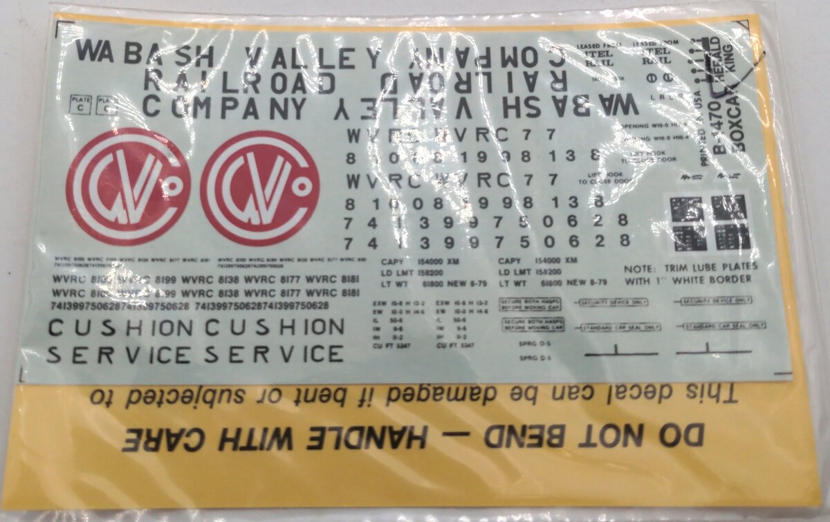 The Herald King B-1470 Wabash Valley Railroad Company Deal