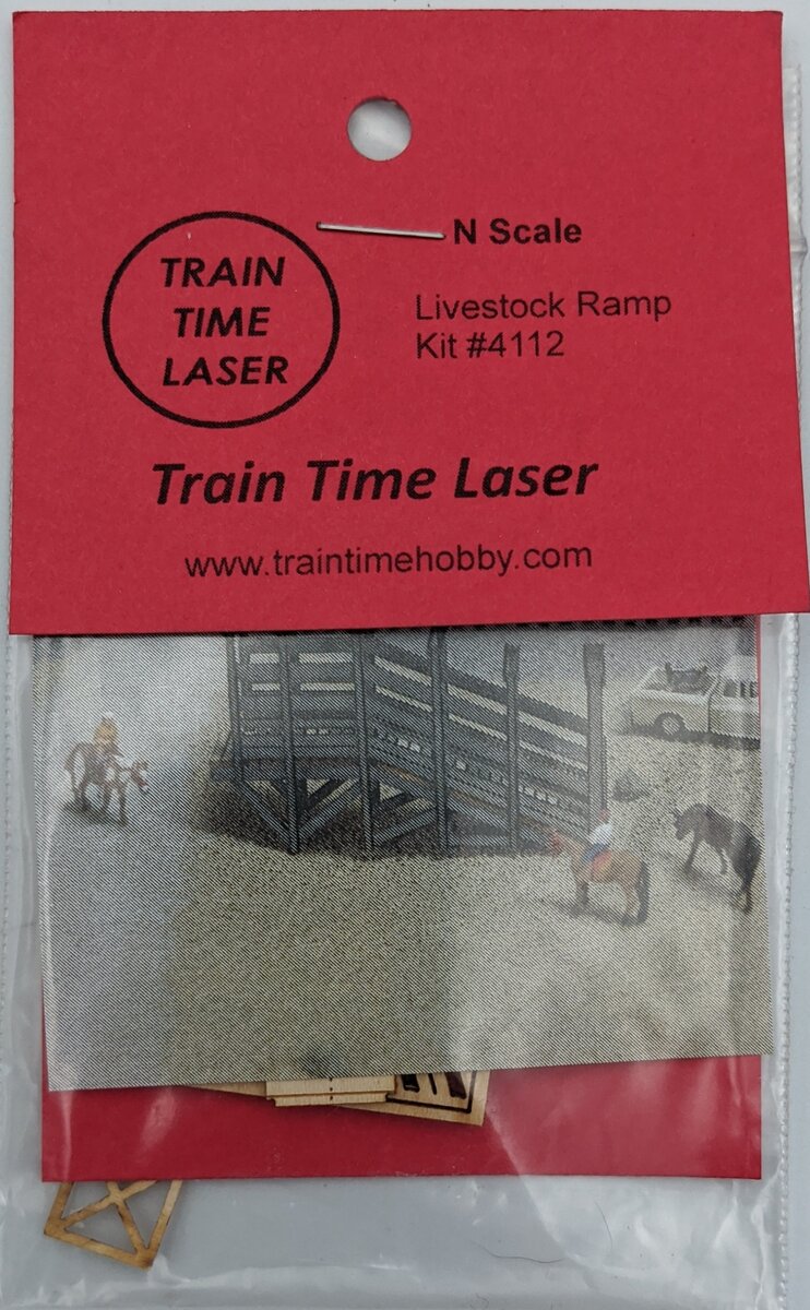 Train Time Models 4112 N Livestock Ramp Building Kit
