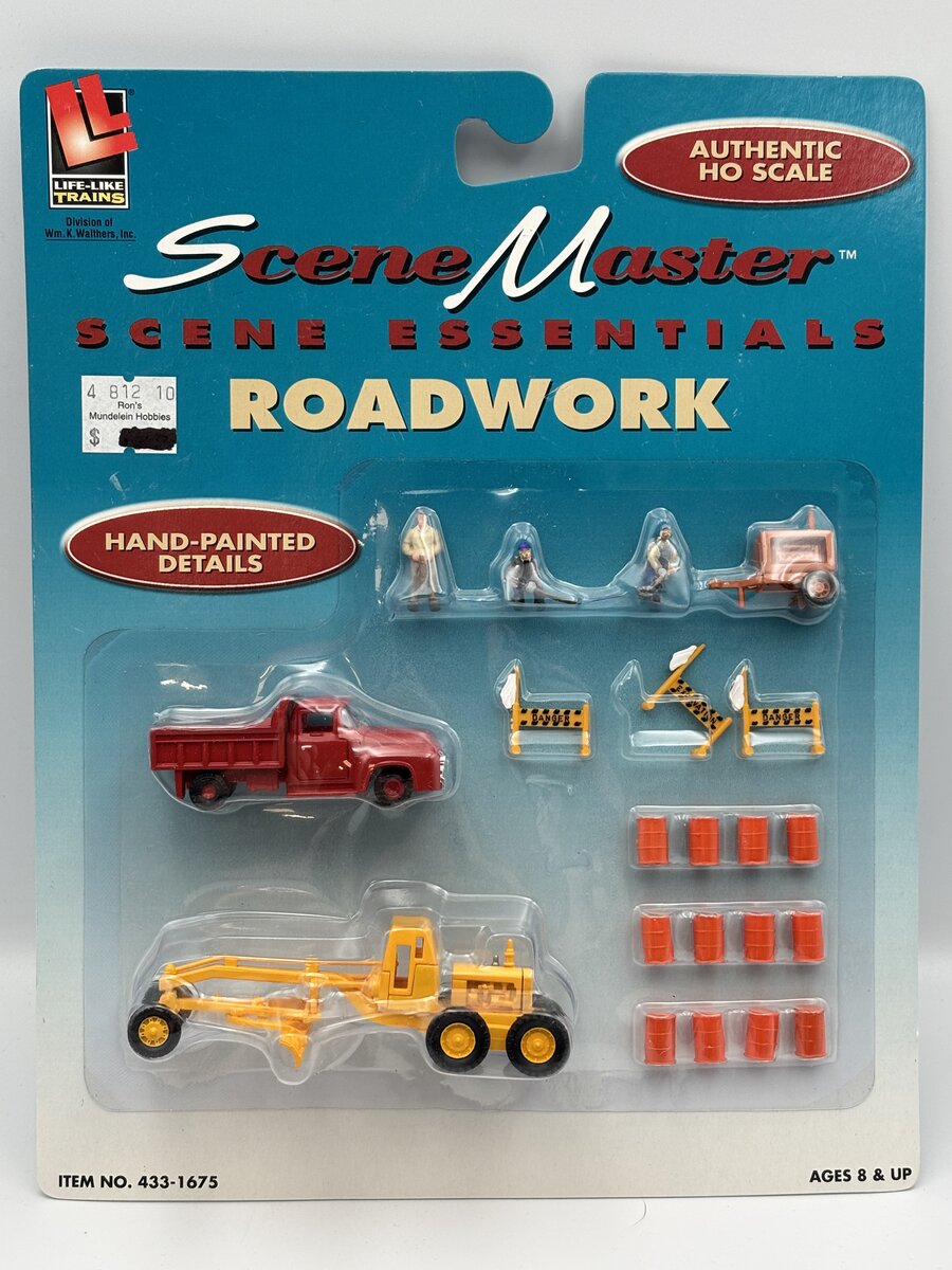 Life Like 433-1675 HO Scene Master Roadwork Accessories