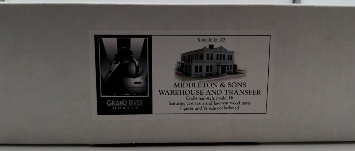 Grand River Models 2 S Scale Middleton & Sons Warehouse and Transfer Kit