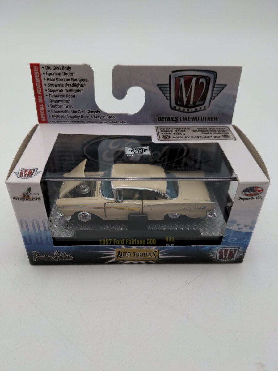 M2 Machines 32500 1:64 1957 Ford Fairlane 500 R33 15-32