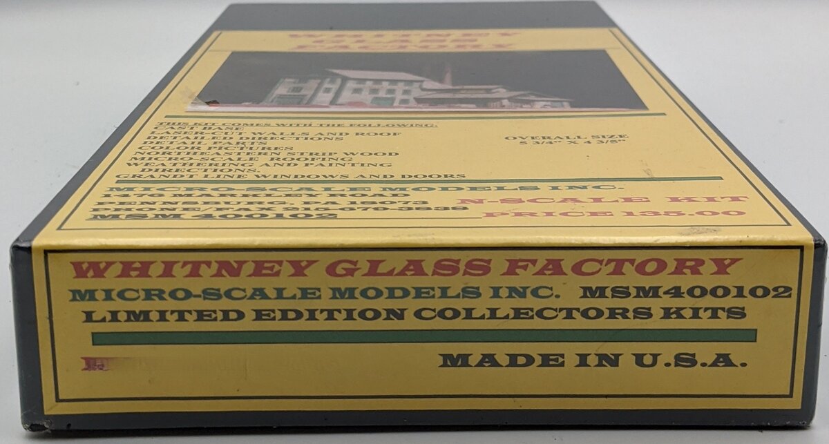 Microscale MSM400102 N Whitney Glass Factory Building Kit