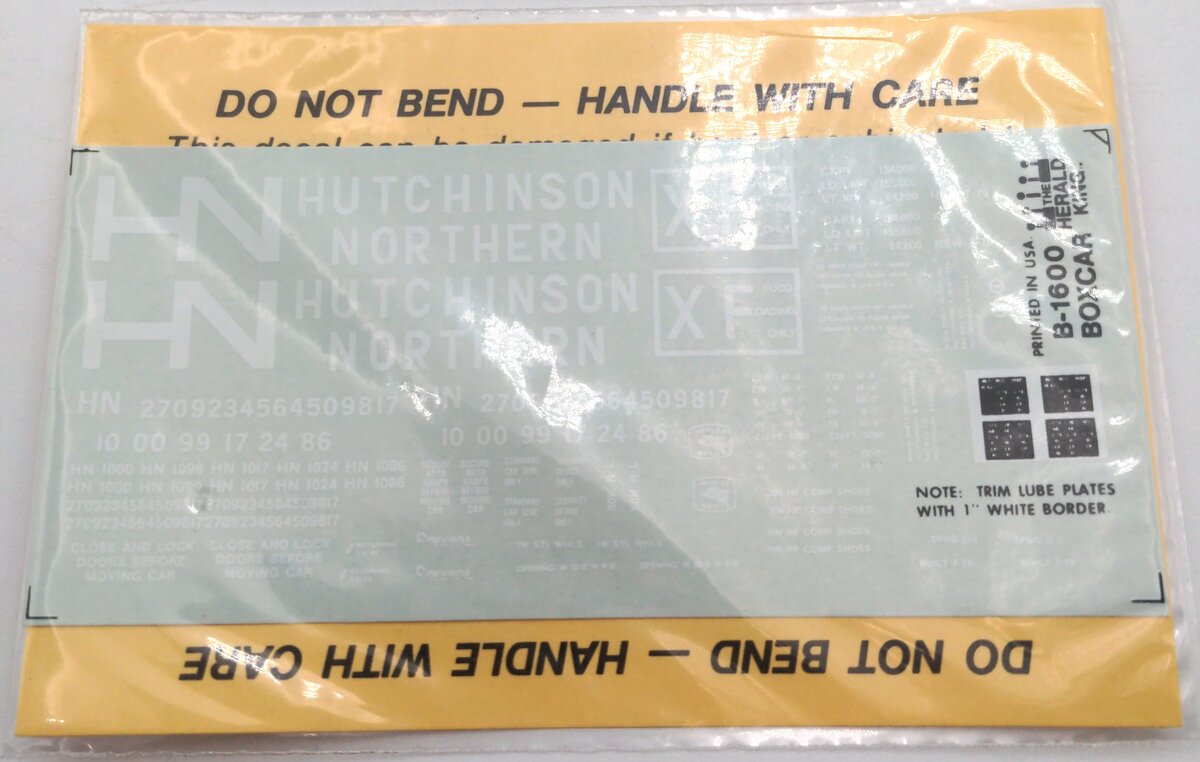The Herald King B-1600 Hutchinson Northern Decal