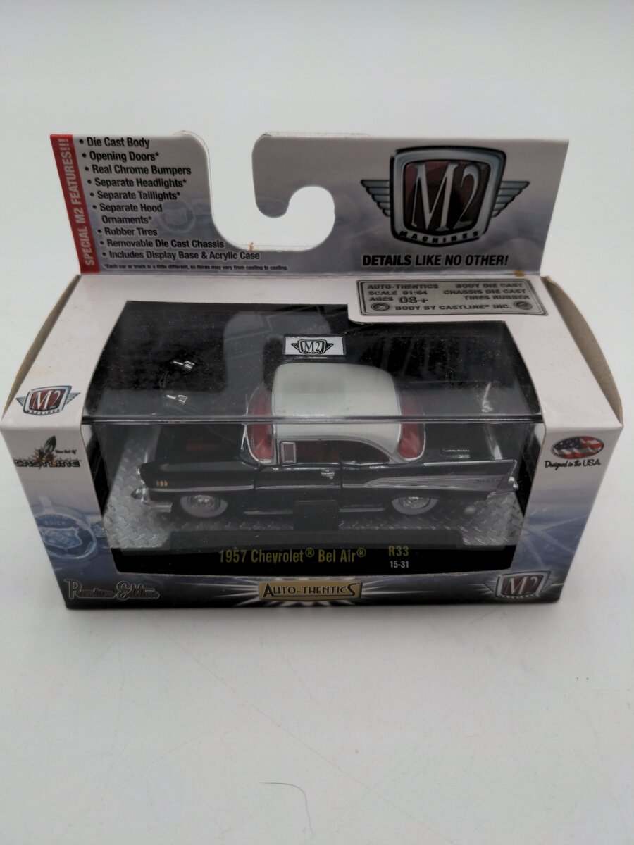M2 Machines 32500 1:64 1957 Chevrolet Bel Air R33 15-31