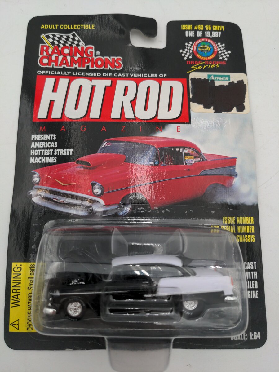 Racing Champions 08900-08141 1:64 Hot Rod #63 '55 Chevy