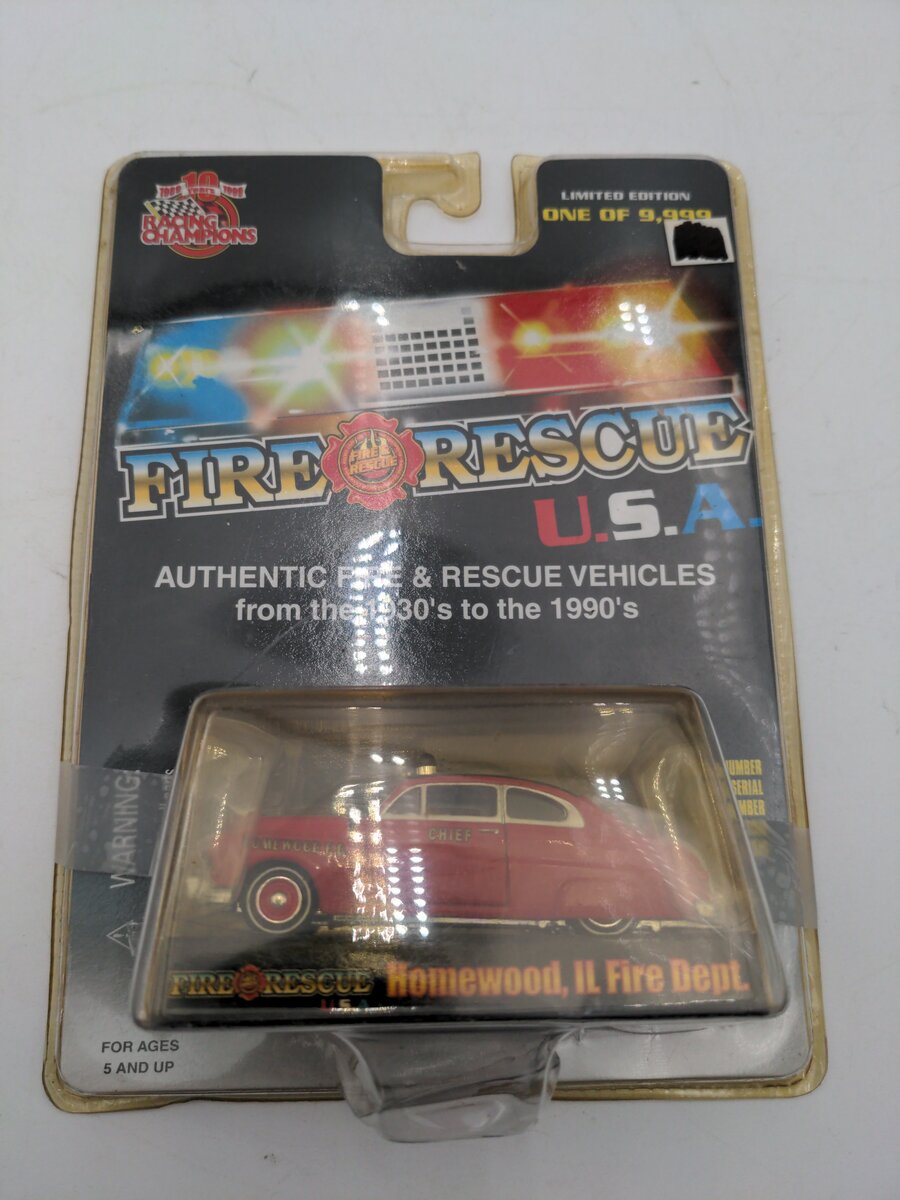 Racing Champions 94720 '49 Mercury #14 Fire & Rescue Homewood F.D. Chief