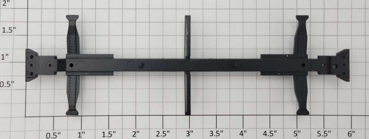 S-Helper 1278-07-01 Open Top Hopper Black Metal Center Sill Underframe