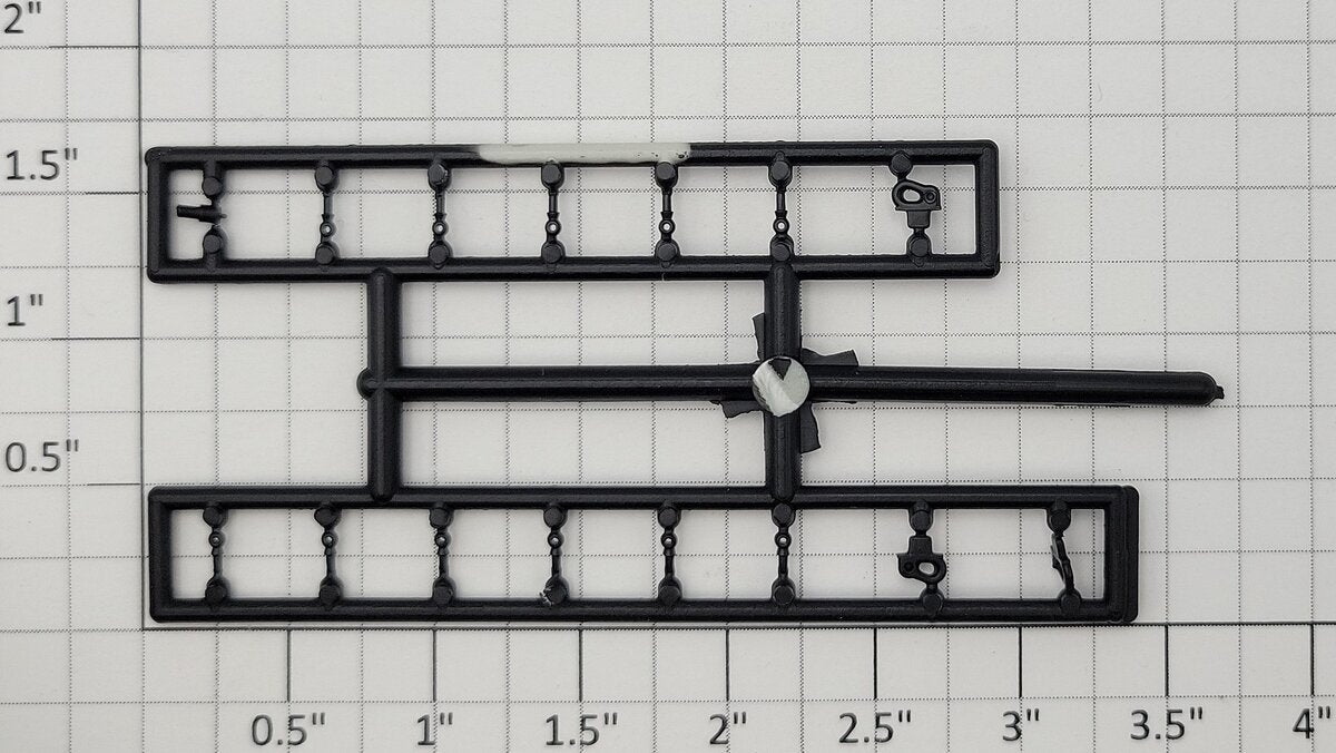 S-Helper 653-07-00-BK Black Switcher Stanchion Sprue (Set of 15)