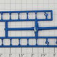 S-Helper 653-07-00-CRB Conrail Blue Switcher Stanchion Sprue (Set of 15)