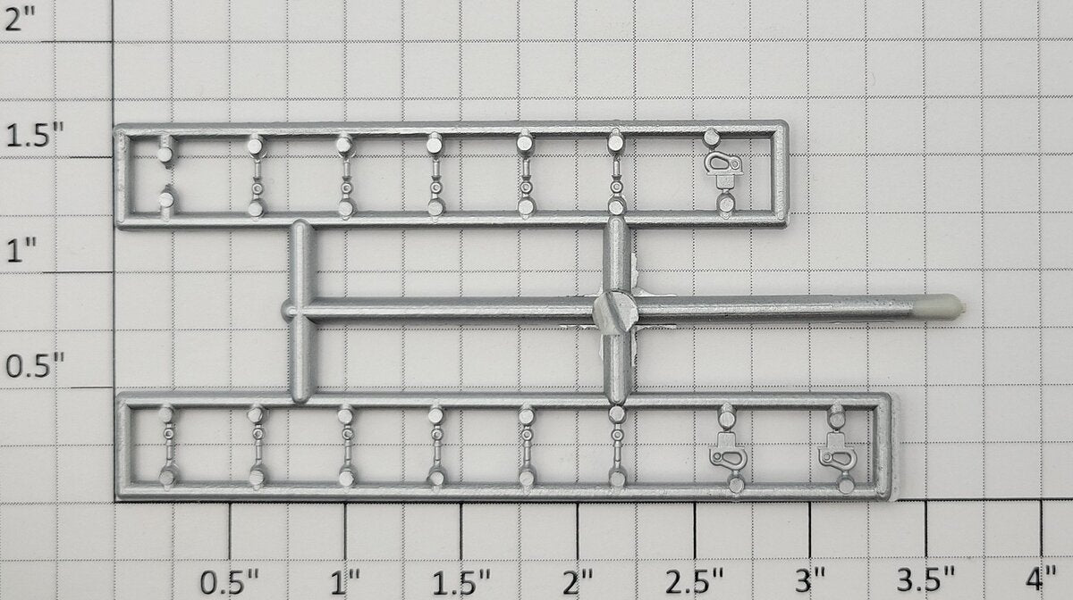 S-Helper 653-07-00-S Silver Switcher Stanchion Sprue (Set of 14)