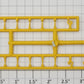 S-Helper 653-07-00-Y Yellow Switcher Stanchion Sprue (Set of 14)