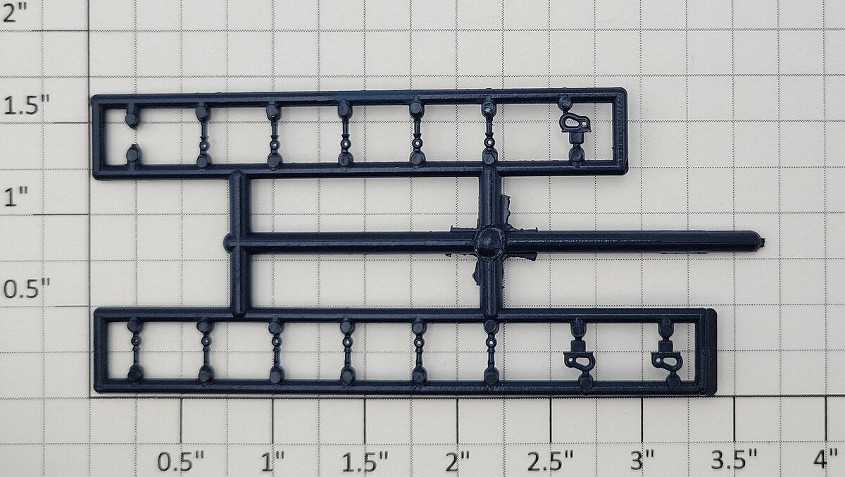 S-Helper 653-07-00-CHB Dark Blue Switcher Stanchion Sprue (Set of 14)