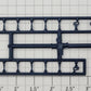 S-Helper 653-07-00-CHB Dark Blue Switcher Stanchion Sprue (Set of 14)