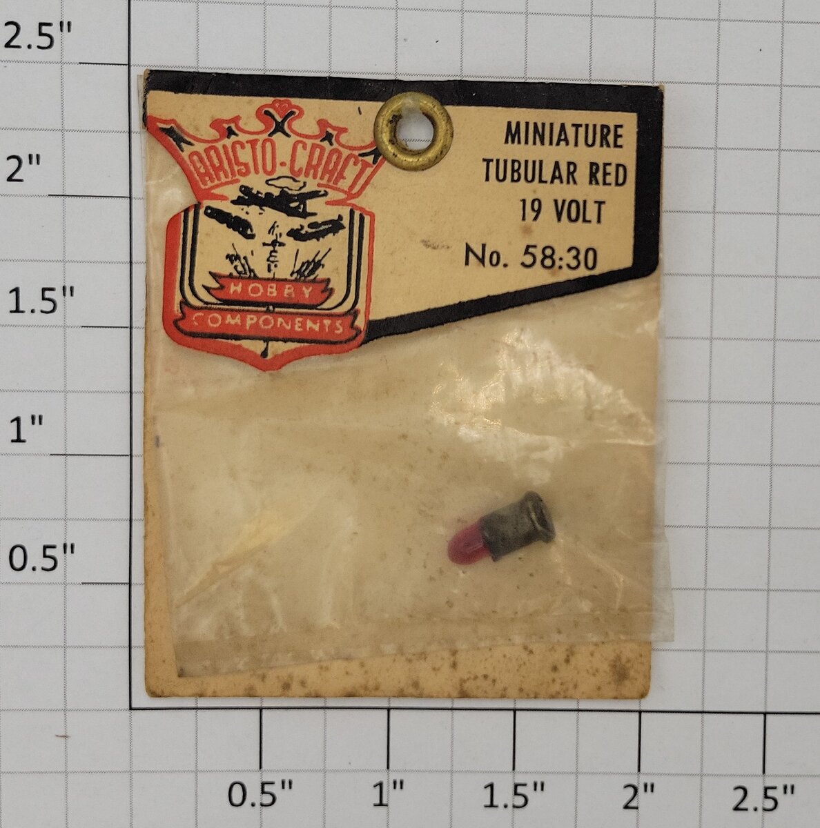 Aristo-Craft 58:30 Red Micro Miniature Bulb 19 Volt in Original Packaging