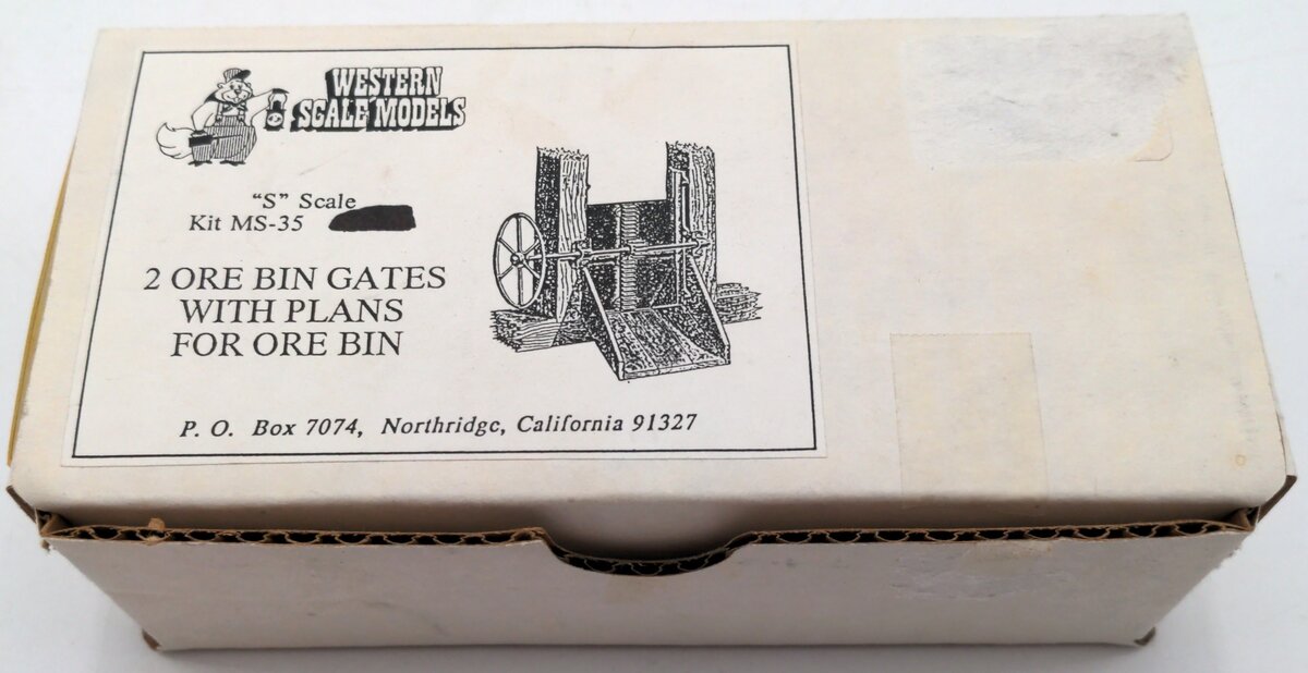 Western Scale Models MS-35 2 Ore Bin Gates w/ Plans for Ore Bin