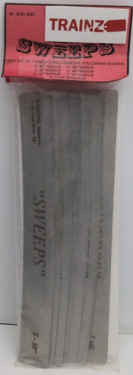 Acme S 40-50 By S Track Sweeps Metal Sweeps in Different Gauges (Set of 7)