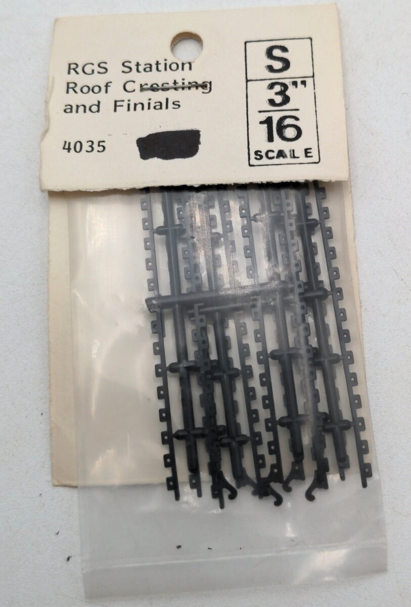 Grandt Line 4035 S Scale RGS Station Roof Cresting and Finials