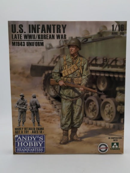 Takom AHHQ-005 1:16 Scale US Infantry Late WWII Korean War M1943 Uniforme Kit