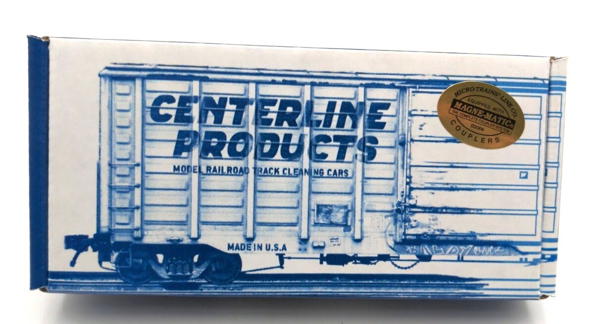 CenterLine Products 60022 N Scale Brass Rail Track Cleaner Car With Couplers