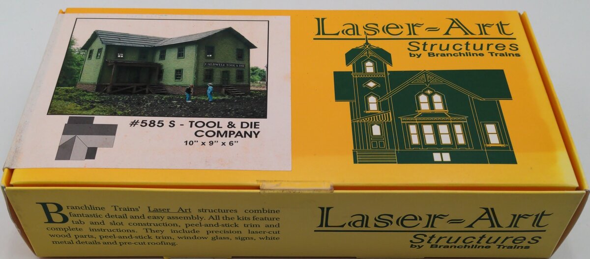 Branchline Trains 585 S Scale Laser-Art Structures Tool & Die Company Kit