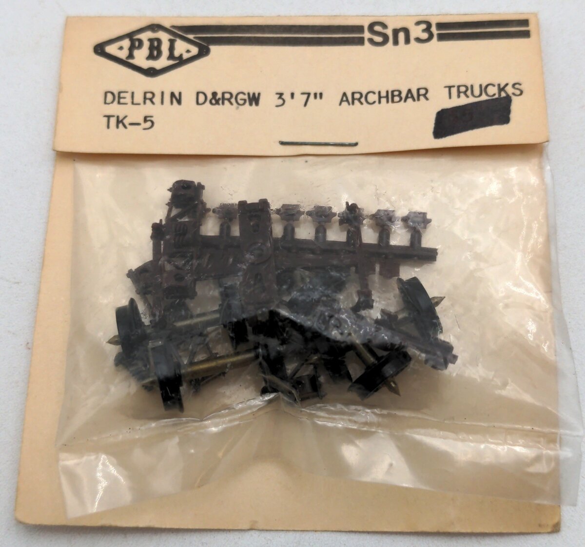 PBL TK-5 Sn3 Delrin R&RGW 3'&7" Archbar Trucks