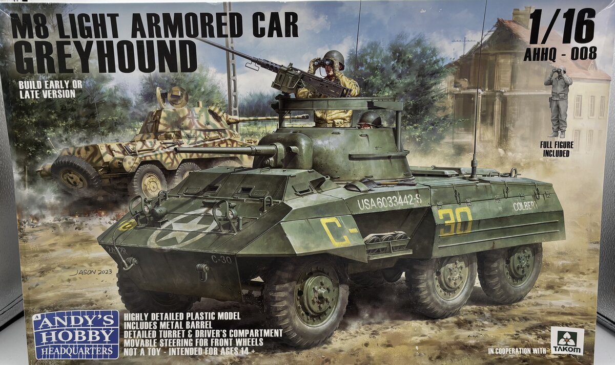 Andy's Hobby Headquarters AHHQ-008 1:16 M8 Light Armored Car Greyhound Kit