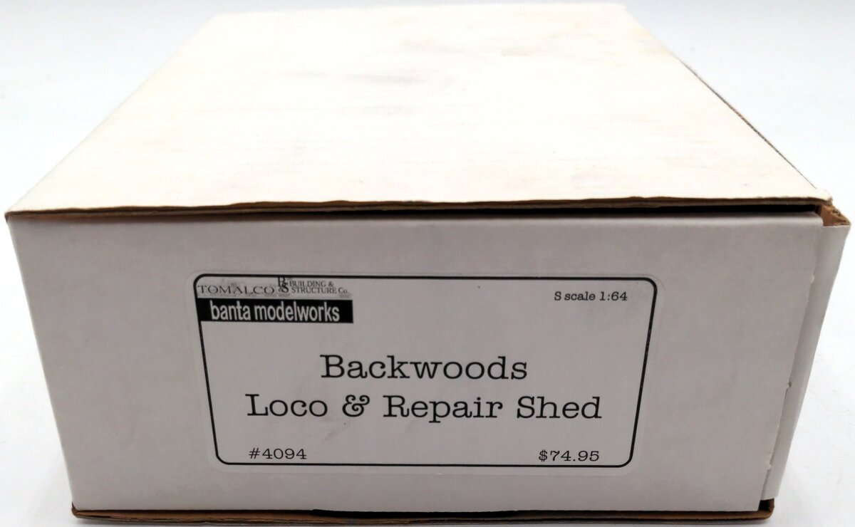 Banta Model Works 4094 S Scale Backwoods Loco & Repair Shed