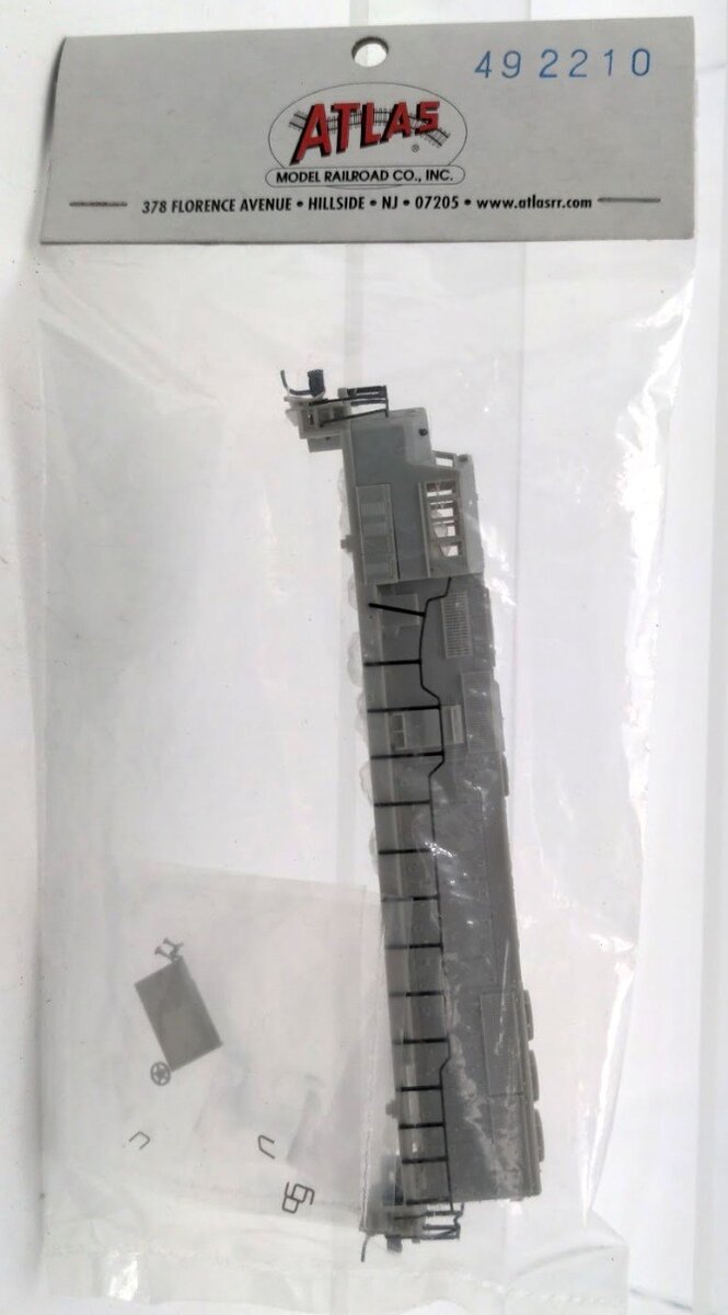 Atlas 492210 N Scale Four SD-60M Undecorated Plastic Shell Locomotive Kit