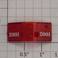 Lionel 28527-17 Red GP-7 Diesel Loco Number Board and Lens Insert #2001