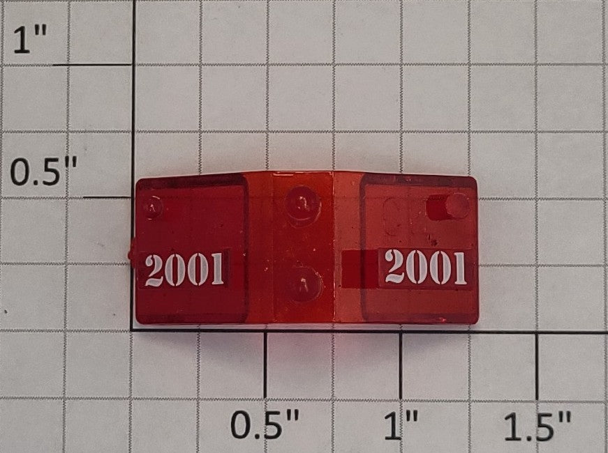 Lionel 28527-17 Red GP-7 Diesel Loco Number Board and Lens Insert #2001
