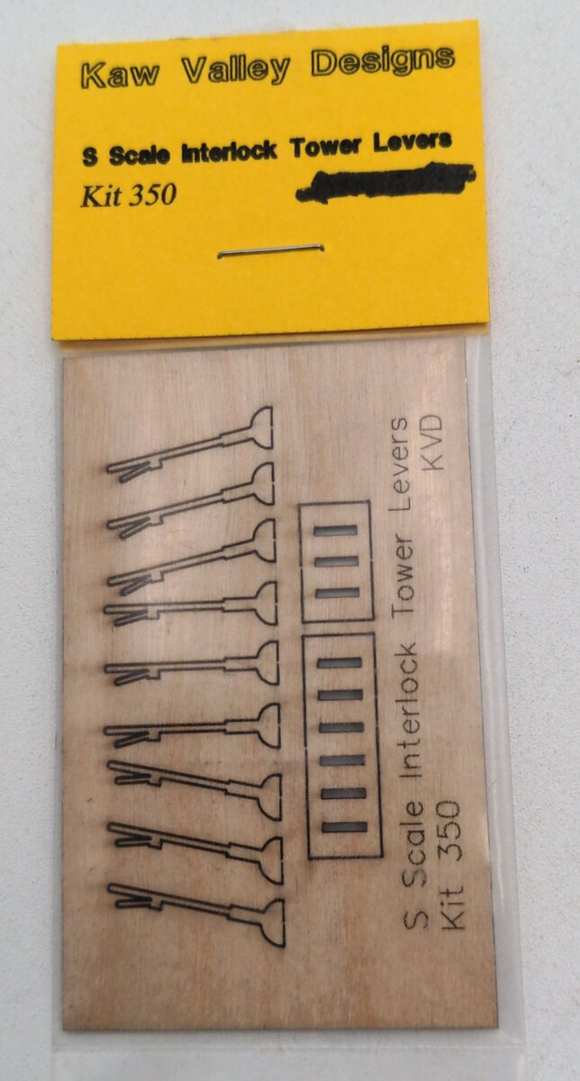 Kaw Valley Designs 350 S Scale Interlock Tower Levers
