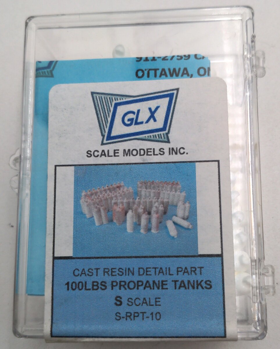 GLX Scale Models S-RPT-10 S Scale 100Lb Propane Tanks Cast Resin
