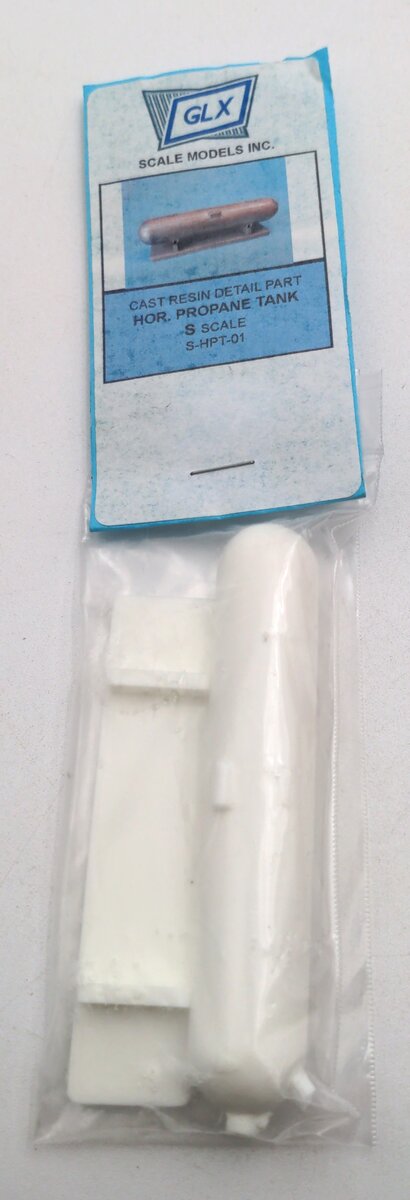 GLX Scale Models S-HPT-01 S Scale Horizontal Propane Tank Cast Resin