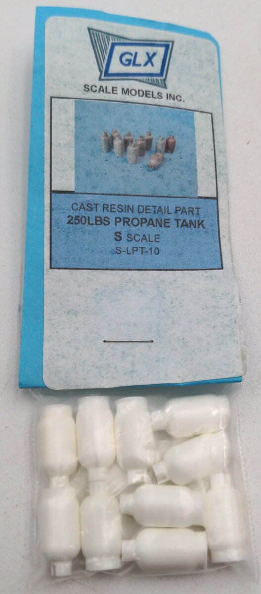 GLX Scale Models S-LPT-10 S Scale 250LBS Propane Tank Cast Resin
