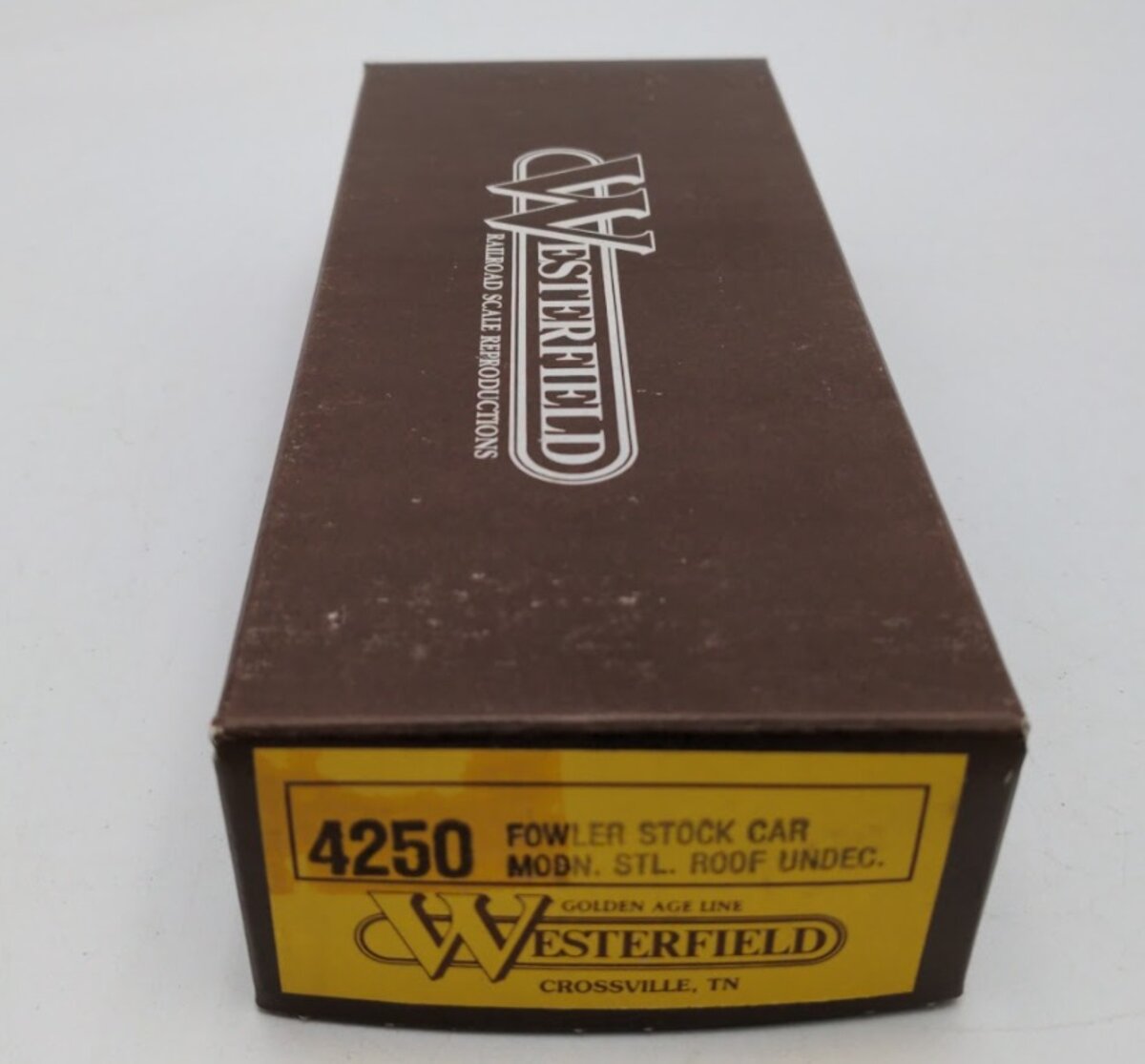 Westerfield 4250 HO Scale Fowler Stock Car Modern Stl Roof Undecorated Kit