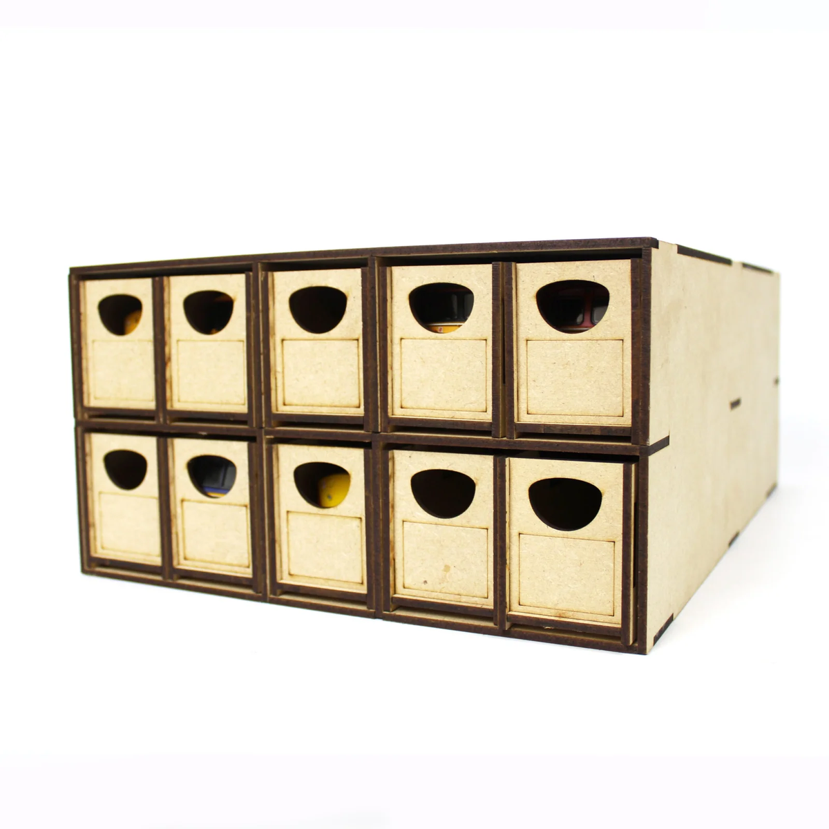 WWScenics WSLC-021 TT:120/OO-9 10 Drawer Locomotive Storage Box