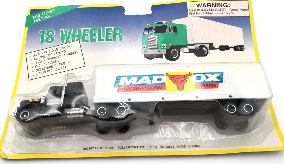 Dollar Tree 562397 Mad Ox 18 Wheeler Semi-Tractor & Trailer