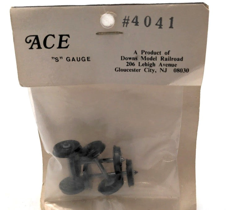 Downs Model RR 4041 S Gauge ACE Wheels (Pack of 4)
