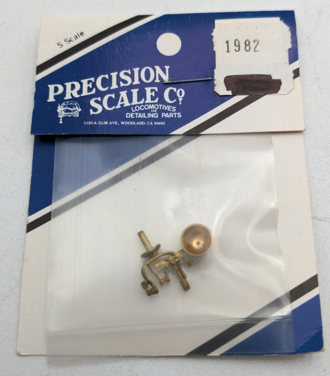 Precision Scale Co. 1982 S Scale D&RGW Bell with Bracket