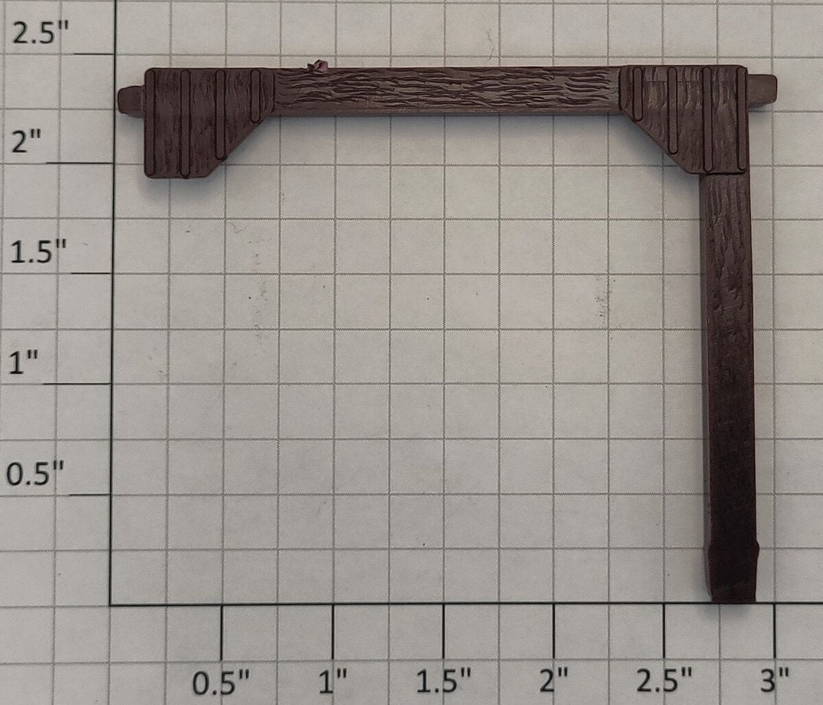 Lionel 12773-43 Tuscan Plastic Freight Platform Left Hand Roof Support Beam