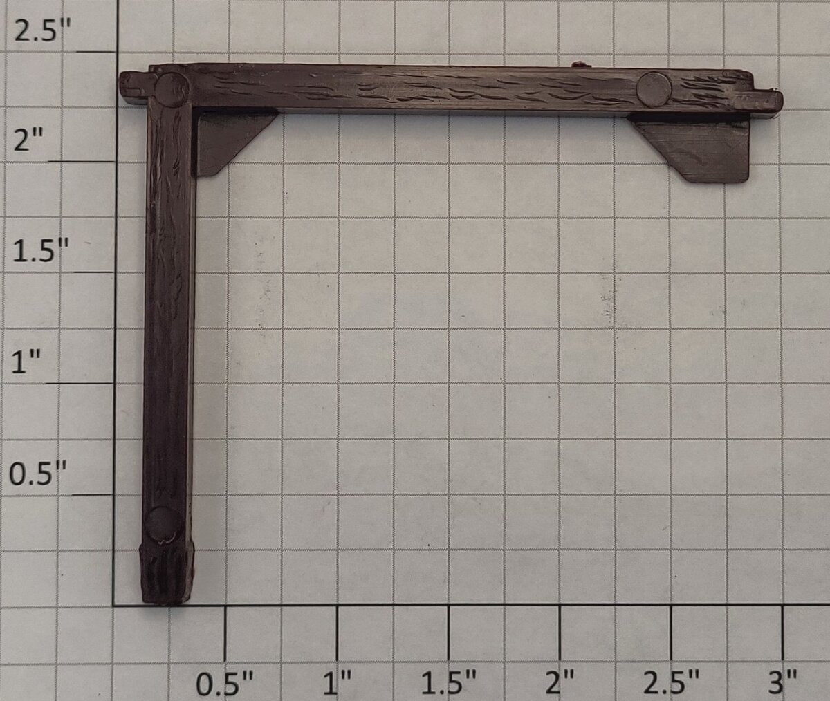 Lionel 12773-43 Tuscan Plastic Freight Platform Left Hand Roof Support Beam