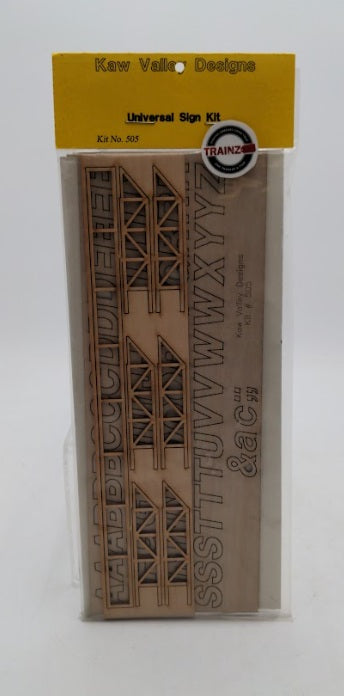 Kaw Valley Designs 505 Universal Sign Laser Cut Wood Kit