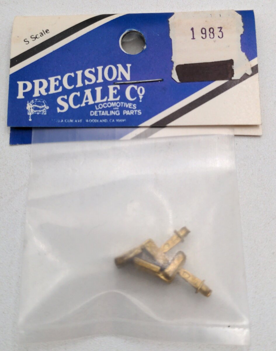 Precision Scale Co. 1983 S Scale Seats for Cab, Pedestal Type (Brass Castings)