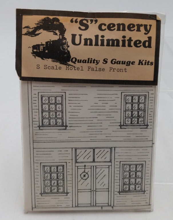 Scenery Unlimited S Scale Hotel False Front Wood & Plastic Kit