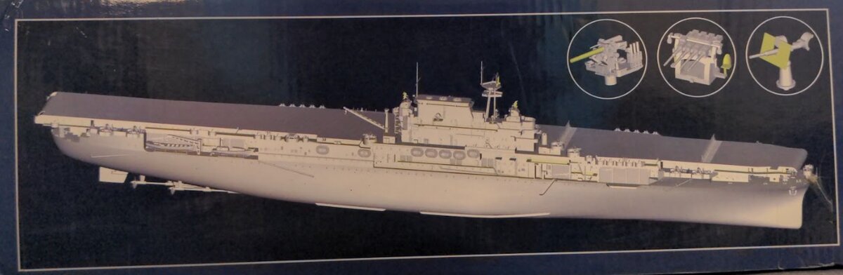 Merit International 62001 1:200 Scale USS Hornet CV-8 W/Decals Plastic Model Kit