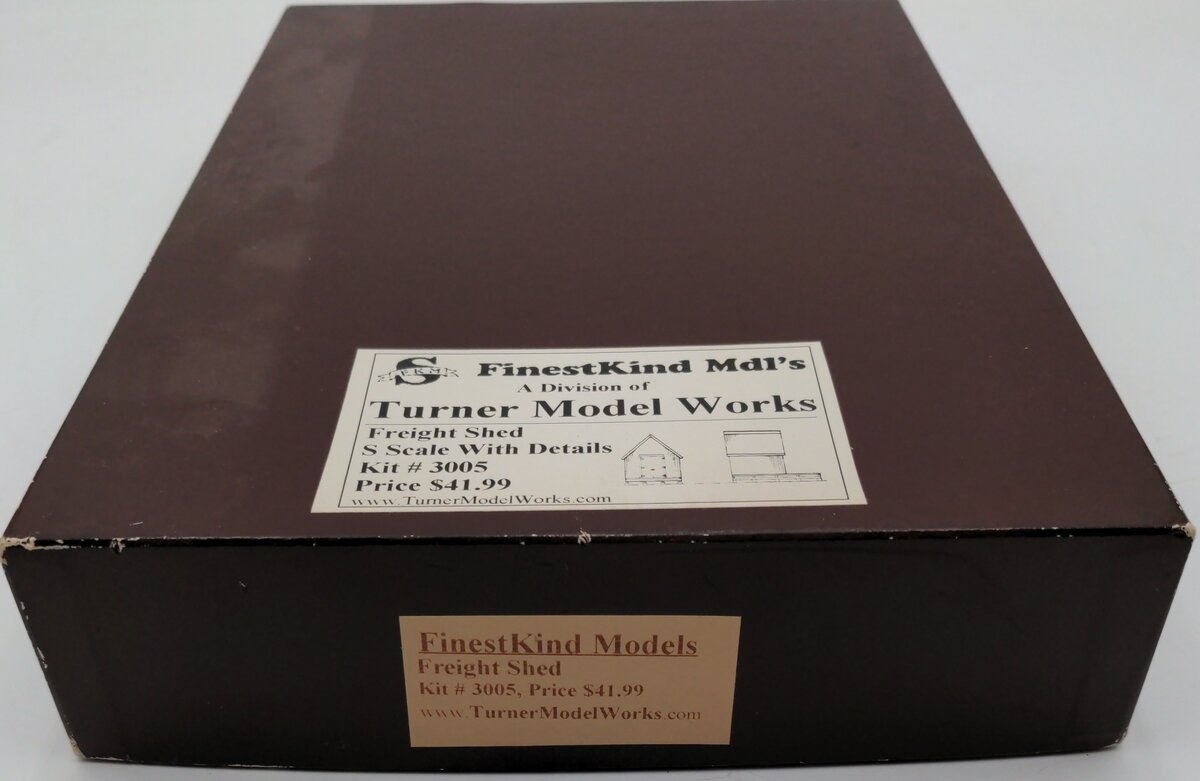 Finestkind Models 3005 S Scale Freight Shed Kit