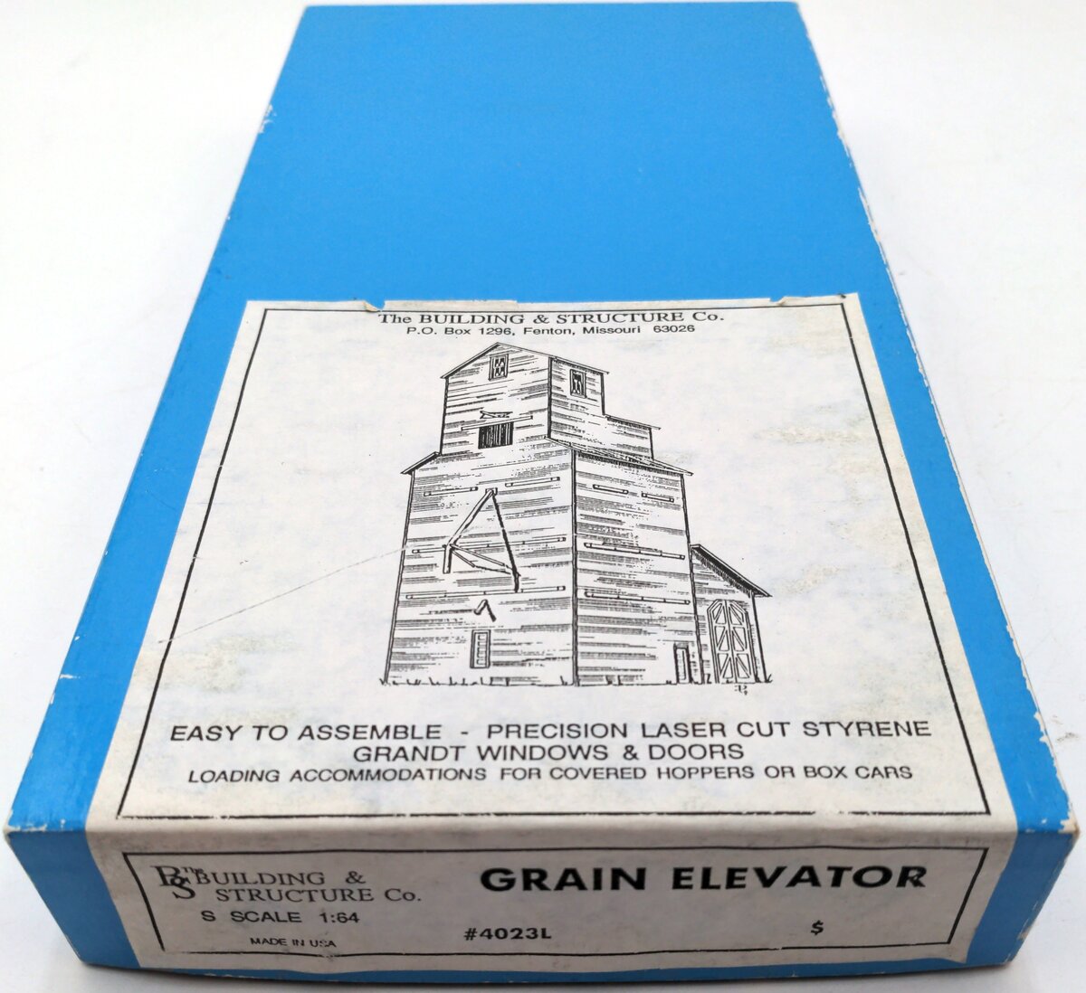 The Building & Structure 4023L S Scale Grain Elevator Kit